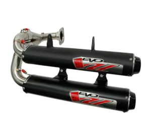 Honda Talon 1000R Performance Exhaust - Big Gun - EVO U Series Dual Slip On - Black - `19-`22